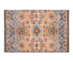 Broyhill Blue & Tan Traditional Floral Accent Rug 9 Broyhill Blue & Tan Traditional Floral Accent Rug -Home Furnishings Store 810602761 A0