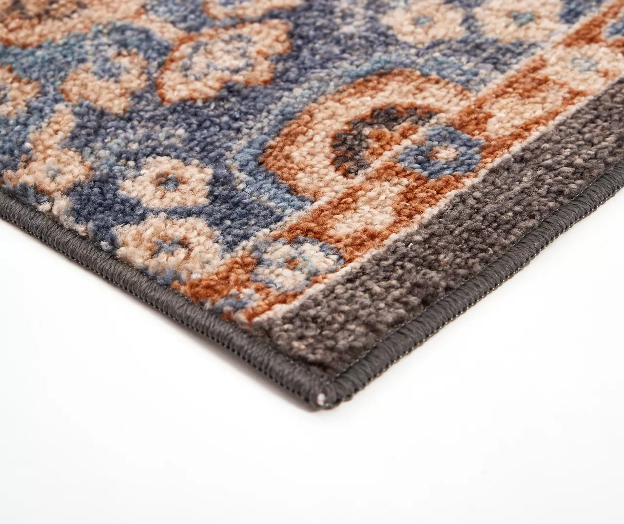 Broyhill Blue & Tan Traditional Floral Accent Rug 7 Broyhill Blue & Tan Traditional Floral Accent Rug - Image 7