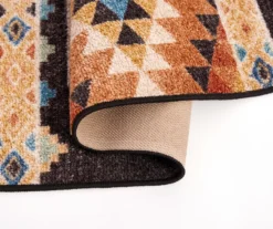 Broyhill Orange & Brown Geometric Accent Rug -Home Furnishings Store 810602766 810602765 A8 1