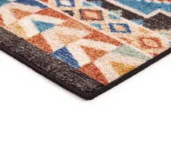 Broyhill Orange & Brown Geometric Accent Rug -Home Furnishings Store 810602767 A8 2