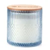 Chamomile Tea Blue Geometric Glass Jar Candle, 16 Oz.