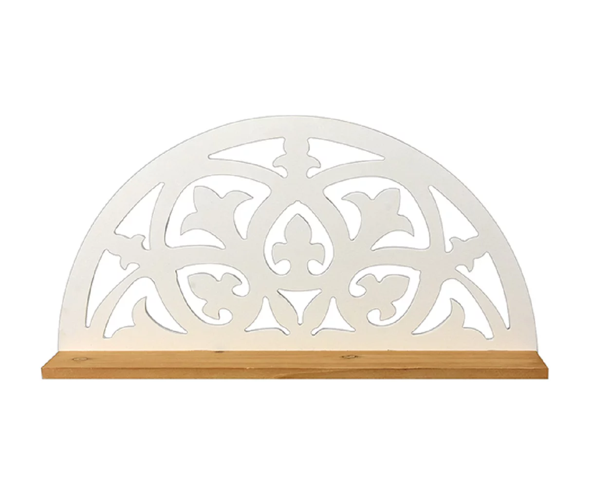 White Fleur-De-Lis Carved Wood Wall Shelf 1 White Fleur-De-Lis Carved Wood Wall Shelf