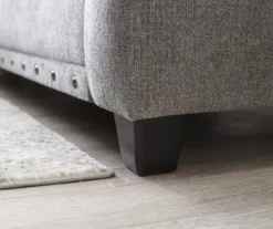 Alexandria Gray Chenille Loveseat -Home Furnishings Store 810616679 810616680 B0 4 1