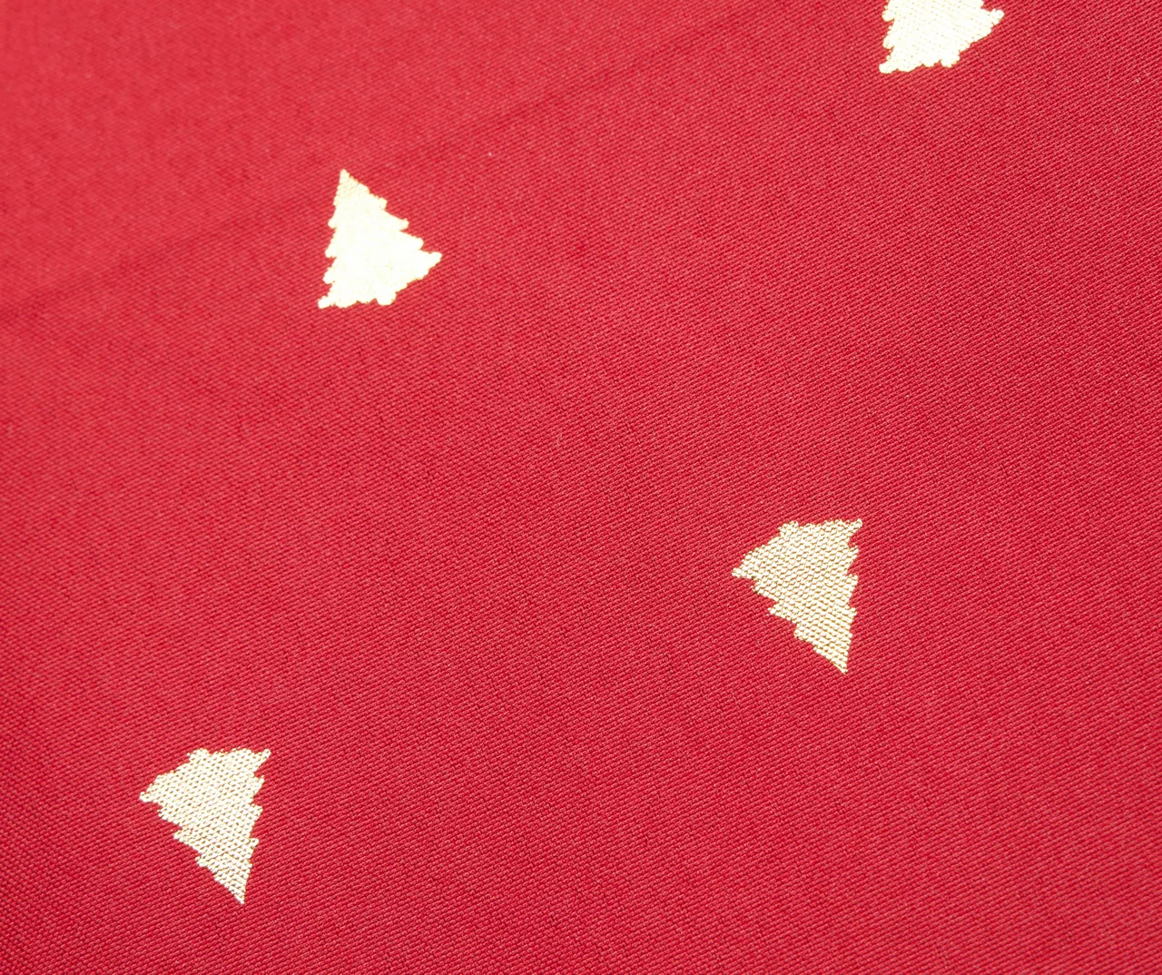 Broyhill Festive Gathering Red & Gold Foil Trees Fabric Tablecloth 3 Broyhill Festive Gathering Red & Gold Foil Trees Fabric Tablecloth - Image 3