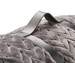 Atmosphere Gray Zigzag-Embossed Velvet Queen Blanket 8 Atmosphere Gray Zigzag-Embossed Velvet Queen Blanket -Home Furnishings Store 810617179 810530980 3