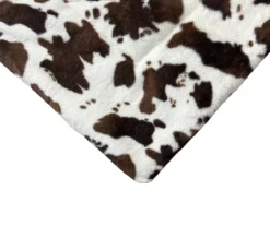 Cream & Brown Cow Print Faux Fur King Comforter 8 Cream & Brown Cow Print Faux Fur King Comforter -Home Furnishings Store 810617565 810617566 A8 3