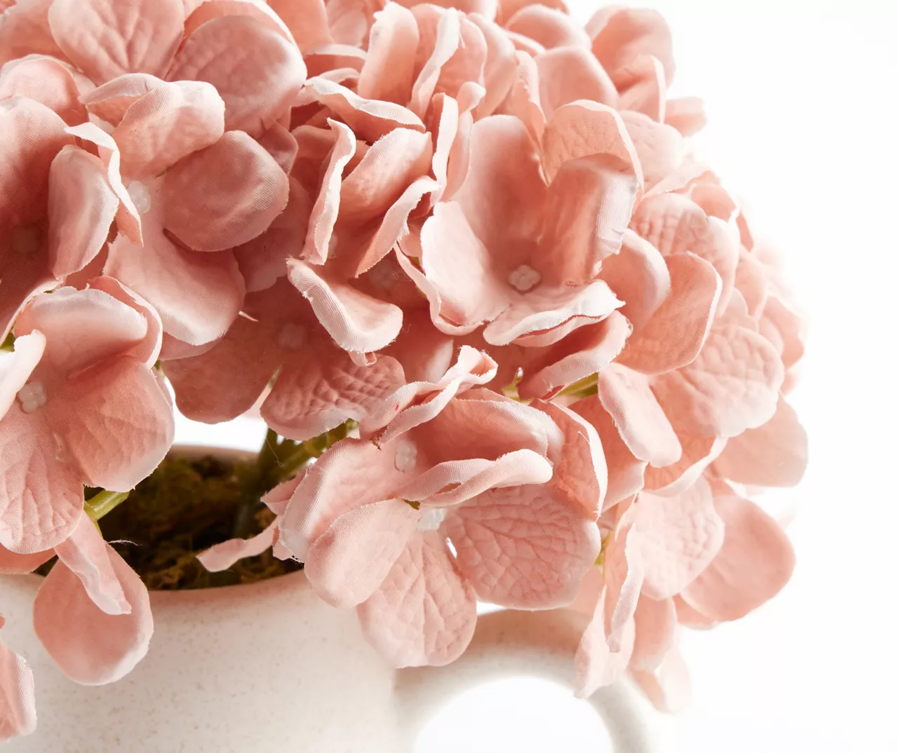 Artificial Hydrangeas In White Pitcher 2 Artificial Hydrangeas In White Pitcher - Image 2